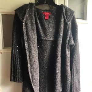 Jennifer Lopez Hooded Cardigan